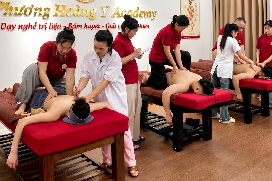 Phương Hoàng Y còn là đơn vị đào tạo nghề trong lĩnh vực Massage Trị Liệu
