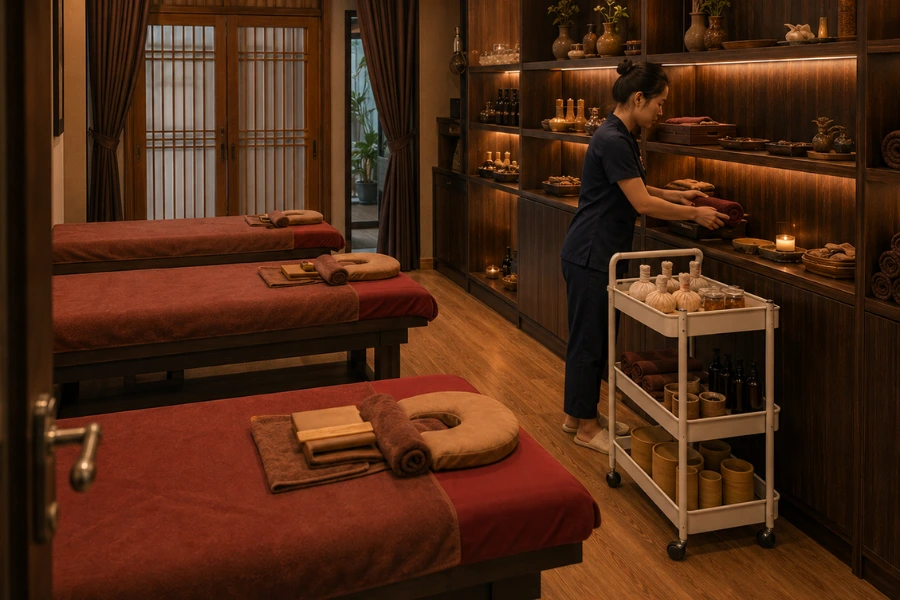 Các bước chuẩn bị trước khi massage